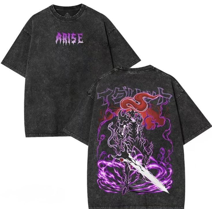 ARISE Acid Washed Tee ~ Anime collection